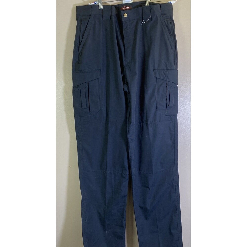 TRU-SPEC  TACTICAL EMS PANTS MENS 40 RAW HEM  NAVY  24-7 SERIES 1120